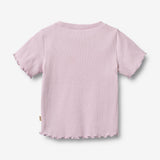 Wheat Main Kortærmet Rib T-shirt Alicia T-Shirt 1346 lavender