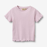 Wheat Main Kortærmet Rib T-shirt Alicia T-Shirt 1346 lavender