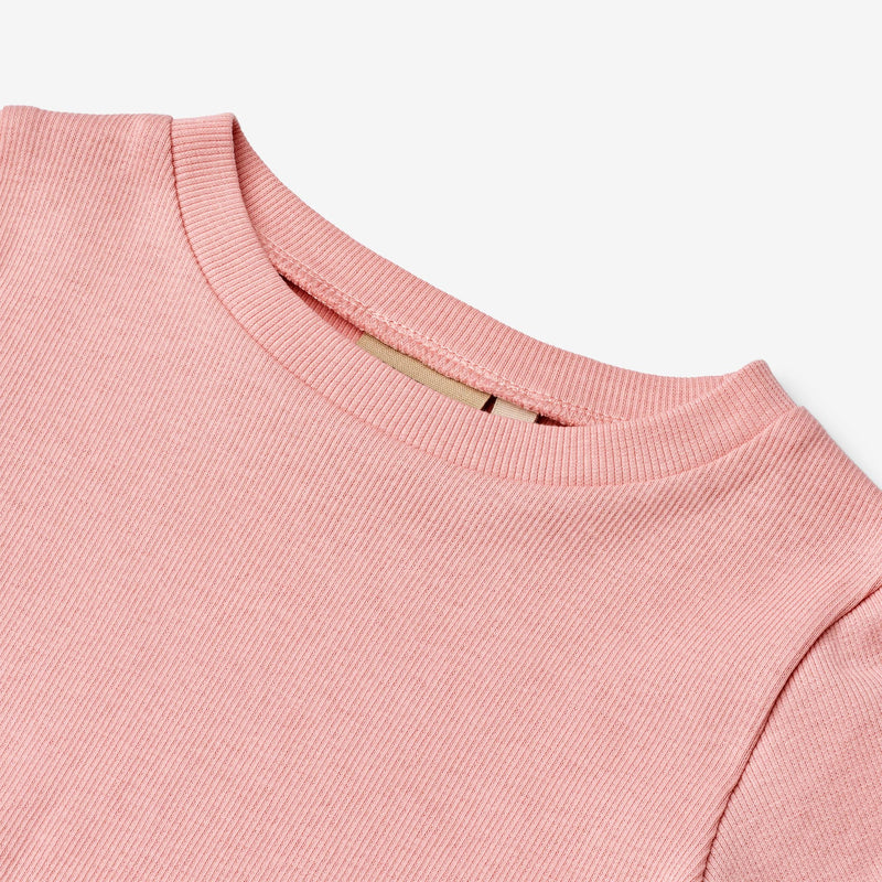 Wheat Main Kortærmet Rib T-shirt Alicia T-Shirt 2026 rose