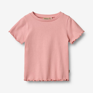 Wheat Main Kortærmet Rib T-shirt Alicia T-Shirt 2026 rose