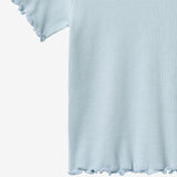 Wheat Main Kortærmet Rib T-shirt Alicia T-Shirt 2703 summer sky