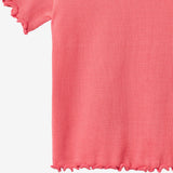 Wheat Main Kortærmet Rib T-shirt Alicia T-Shirt 9668 watermelon