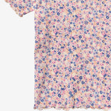 Wheat Main Kortærmet Rib T-shirt Alicia T-Shirt 9649 pink blue flowers