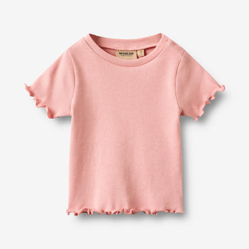 Wheat Main Kortærmet Rib T-shirt Alicia T-Shirt 2026 rose
