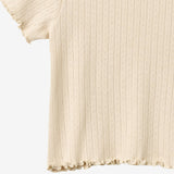 Wheat Main Kortærmet Rib T-shirt Irene T-Shirt 9629 almond peach