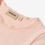 Wheat Main Kortærmet Rib T-shirt Katie T-Shirt 2400 powder