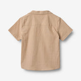 Wheat Main Kortærmet Skjorte Anker Shirt 5078 caramel stripe