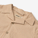 Wheat Main Kortærmet Skjorte Anker Shirt 5078 caramel stripe
