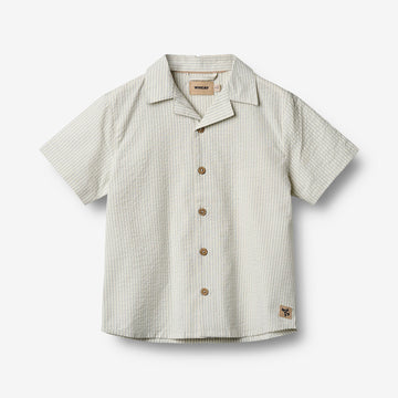 Wheat Main Kortærmet Skjorte Anker Shirt 9444 summer blue stripe