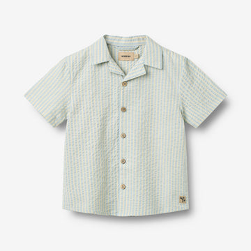 Wheat Main Kortærmet Skjorte Anker Shirt 9664 summer sky stripe