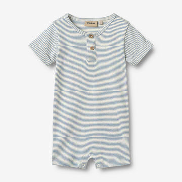 Wheat Main Kortærmet Sommerdragt Alfred Jumpsuit 1048 blue stripe