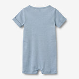 Wheat Main Kortærmet Sommerdragt Alfred Jumpsuit 9641 faded blue stripe