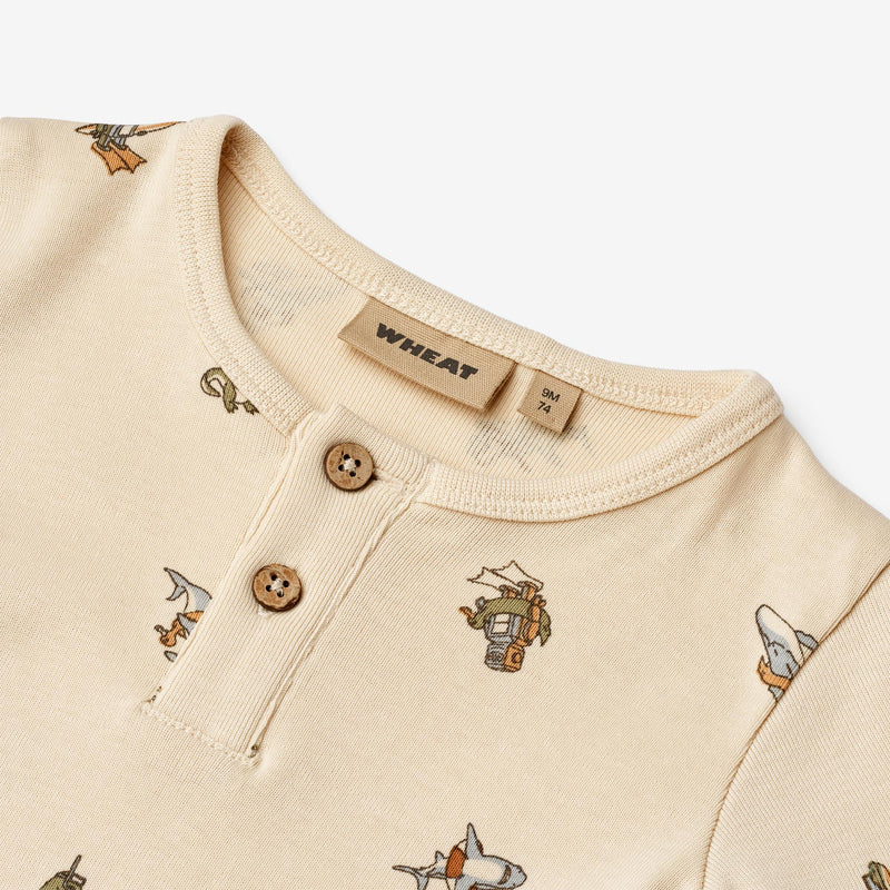 Wheat Main Kortærmet Sommerdragt Alfred Jumpsuit 9413 beach friends