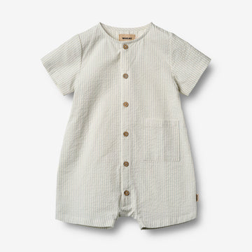 Wheat Main Kortærmet Sommerdragt Frederik Suit 9419 blue summer stripe