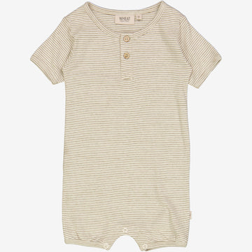 Wheat Main  Kortærmet Sparkedragt Gus Jumpsuits 1457 seaweed stripe