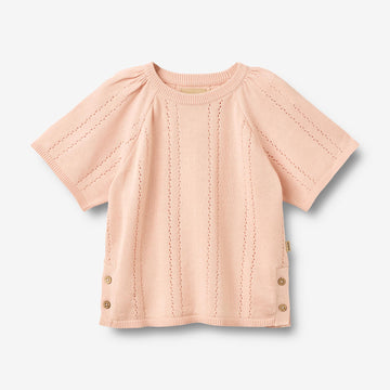 Wheat Main Kortærmet Strik Pullover Vilna Pullover 2400 powder