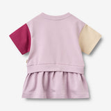 Wheat Main Kortærmet Sweatkjole Mey Dress 9820 lavender glow