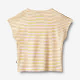 Wheat Main   Kortærmet T-Shirt Bette Jersey Tops and T-Shirts 5002 pale apricot stripe