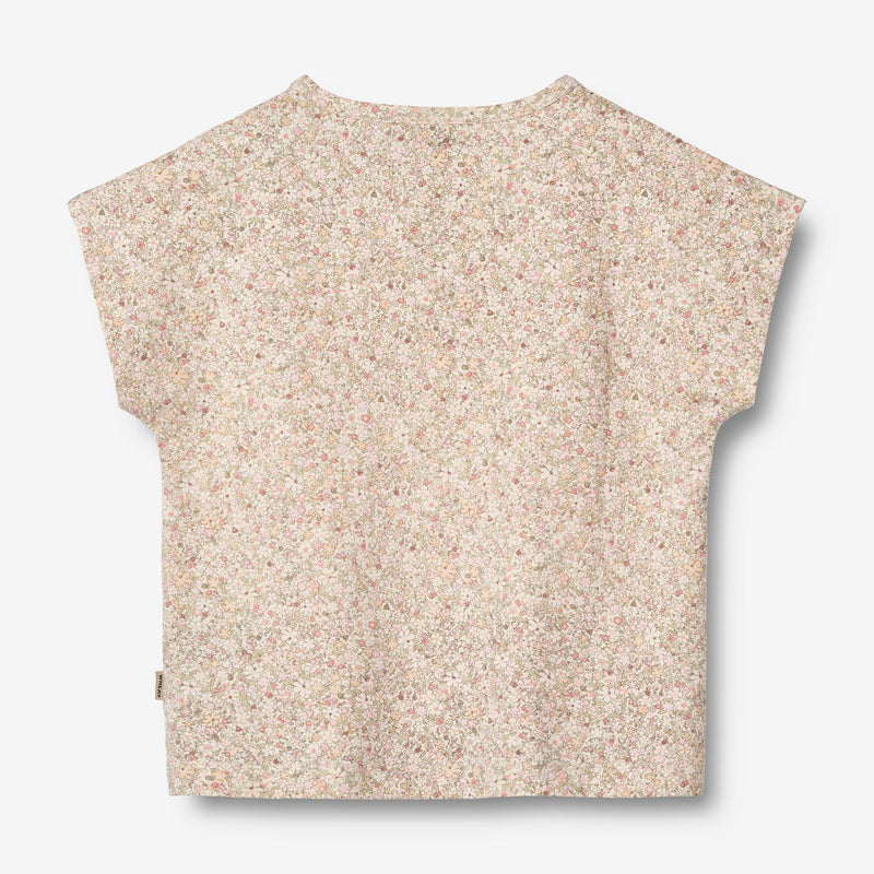 Wheat Main Kortærmet T-Shirt Bette Jersey Tops and T-Shirts 1250 cream flower meadow