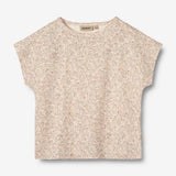 Wheat Main Kortærmet T-Shirt Bette Jersey Tops and T-Shirts 1250 cream flower meadow