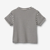 Wheat Main Kortærmet T-Shirt Fabian T-Shirt 9432 navy rib stripe