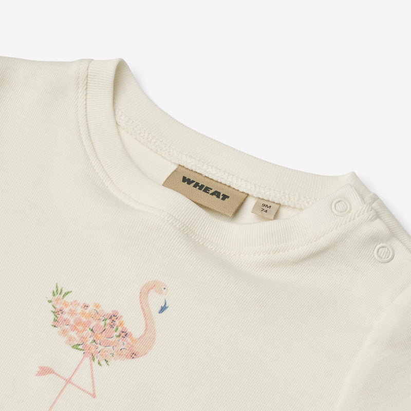 Wheat Main Kortærmet T-Shirt Soffie T-Shirt 3182 ivory 