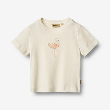 Wheat Main Kortærmet T-Shirt Soffie T-Shirt 3182 ivory