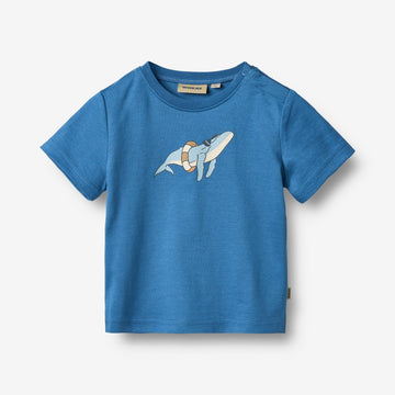 Wheat Main Kortærmet T-Shirt Walter Jersey Tops and T-Shirts 1043 blue