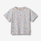 Wheat Main Kortærmet T-shirt Ella T-Shirt 2528 powder blue flowers
