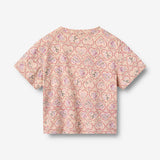 Wheat Main Kortærmet T-shirt Ella T-Shirt 9876 magenta heart flowers