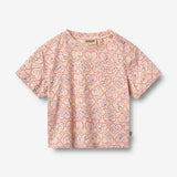 Wheat Main Kortærmet T-shirt Ella T-Shirt 9876 magenta heart flowers
