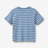 Wheat Main Kortærmet T-shirt Fabian T-Shirt 1048 blue stripe
