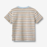 Wheat Main Kortærmet T-shirt Fabian T-Shirt 9877 multi blue stripe