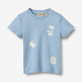 Wheat Main Kortærmet T-shirt Ib T-Shirt 1260 faded denim