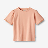 Wheat Main   Kortærmet T-shirt Iris Jersey Tops and T-Shirts 2563 soft coral