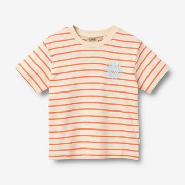 Wheat Main Kortærmet T-shirt Jay T-Shirt 9648 orange stripe