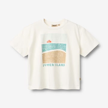 Wheat Main Kortærmet T-shirt Leslie T-Shirt 9639 cloud