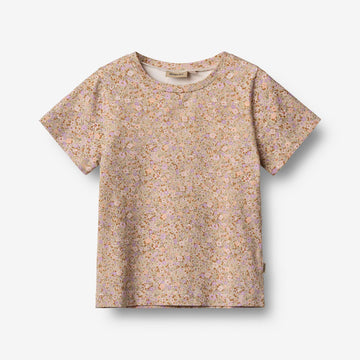 Wheat Main Kortærmet T-shirt Manna T-Shirt 9409 lilac flower meadow