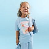 Wheat Main Kortærmet T-shirt Mirsa T-Shirt 2703 summer sky