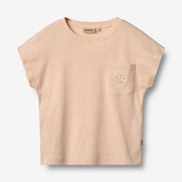 Wheat Main Kortærmet T-shirt Signe Jersey Tops and T-Shirts 9438 rose water