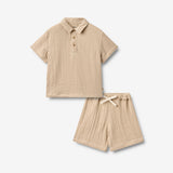 Wheat Main Kortærmet T-shirt Svend Set 3354 warm sand