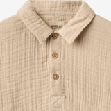 Wheat Main Kortærmet T-shirt Svend Shirt 3354 warm sand