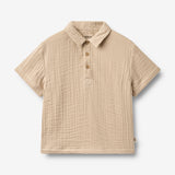 Wheat Main Kortærmet T-shirt Svend Shirt 3354 warm sand