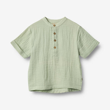 Wheat Main Kortærmet T-shirt Svend Shirt 9440 soft mint