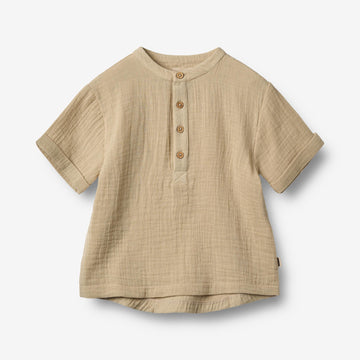 Wheat Main Kortærmet T-shirt Svend Shirt 9441 soft sand