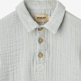 Wheat Main Kortærmet T-shirt Svend Shirt 4030 light blue