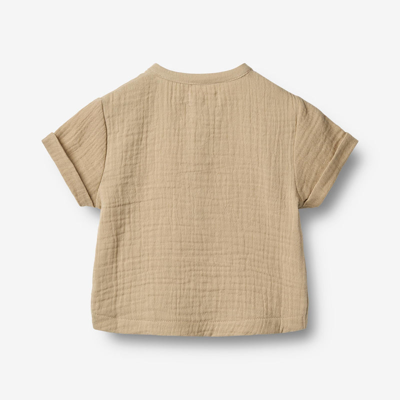 Wheat Main Kortærmet T-shirt Svend Shirt 9441 soft sand