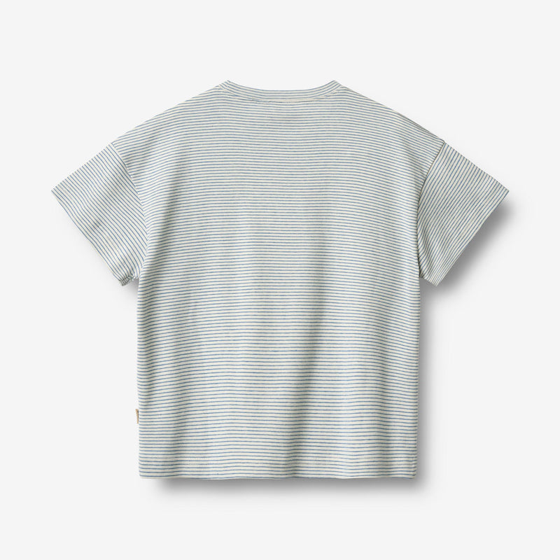 Wheat Main Kortærmet T-shirt Tommy T-Shirt 1048 blue stripe