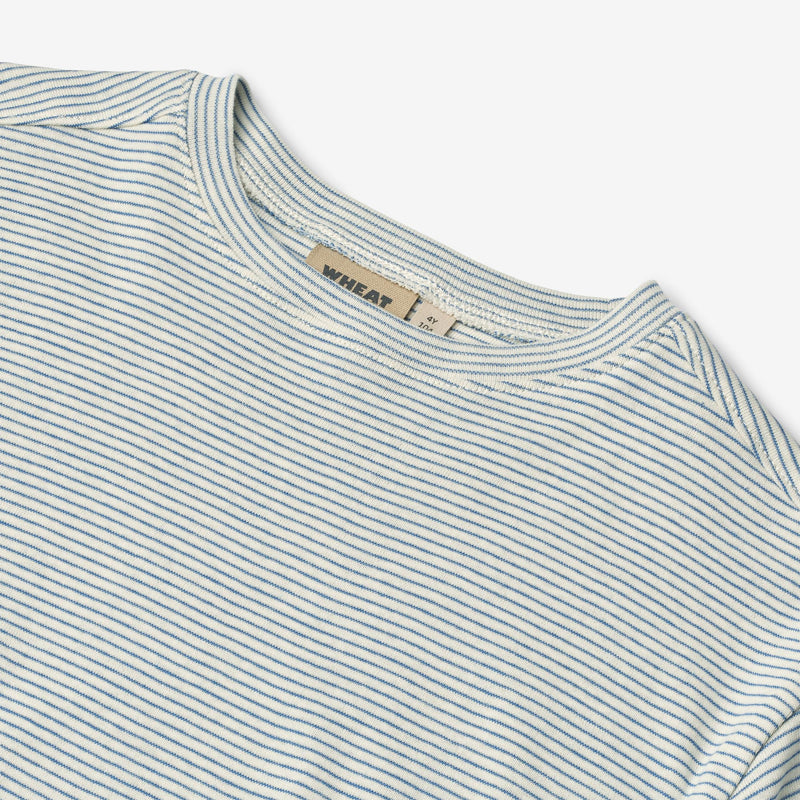 Wheat Main Kortærmet T-shirt Tommy T-Shirt 1048 blue stripe