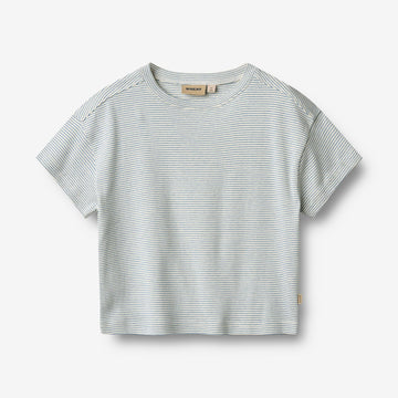 Wheat Main Kortærmet T-shirt Tommy T-Shirt 1048 blue stripe